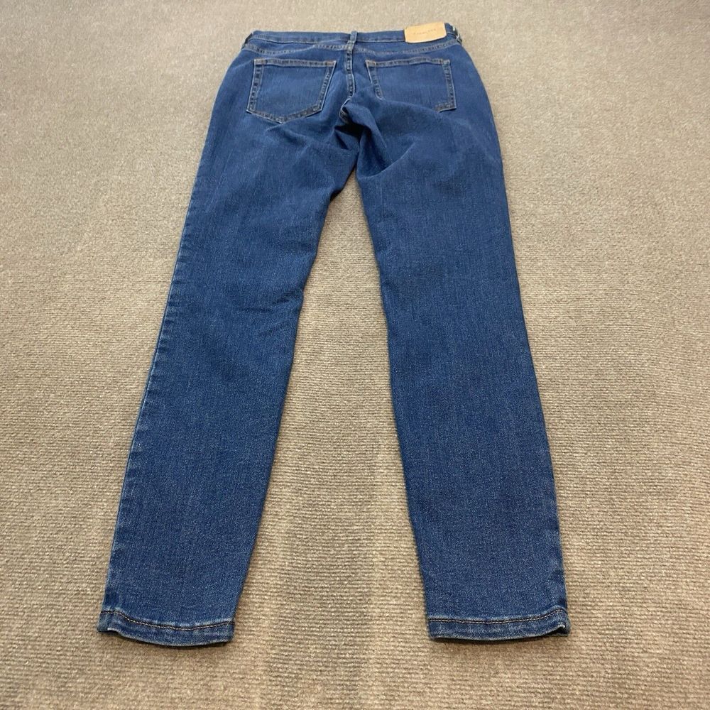 Everlane Womens Jeans 26 Tall Dark Blue Mid-Rise Skinny Stretch Pockets Classic